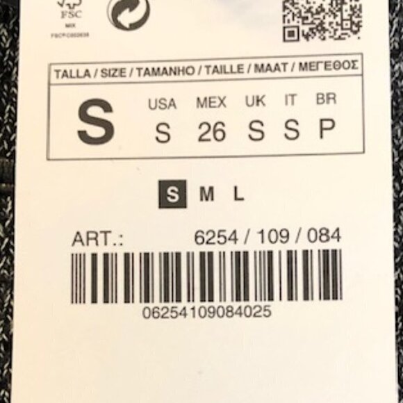 Zara Womens Gray Dress with Faux Leather Piping Detail Small - Picture 10 of 12